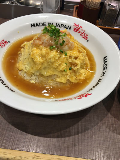 半熟たまごのかに玉チャーハン