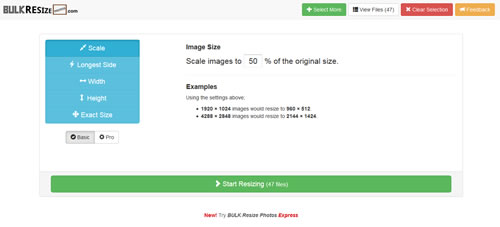 Bulk Resize Photos