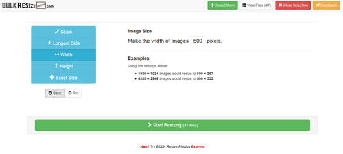 Bulk Resize Photos